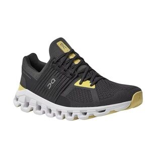 On Running Cloudswift Magnet Black Citron Yellow Size 13